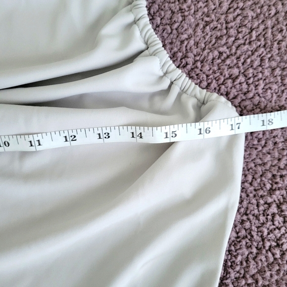 S O L D Gray Cowl Neck Ruched Spaghetti Strap Midi Dress size XL - Picture 10 of 12